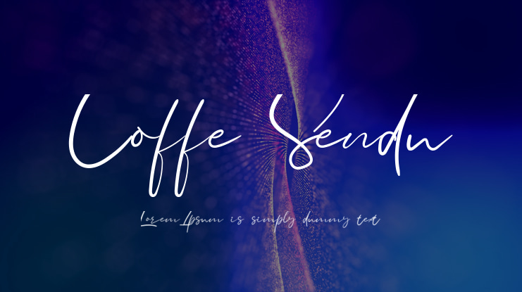 Coffe Sendu Font