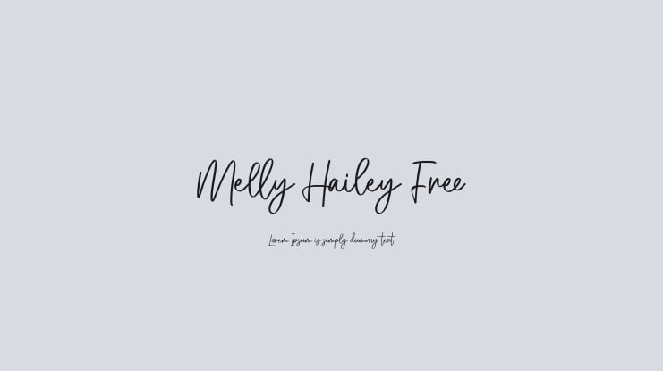 Melly Hailey Free Font