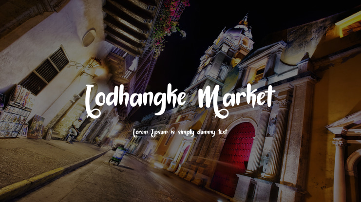 Lodhangke Market Font