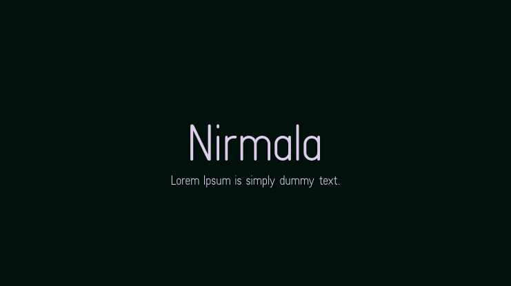 Nirmala Font