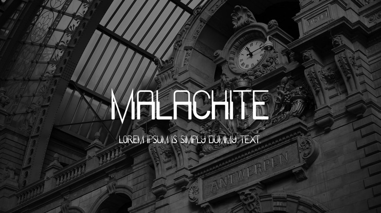 Malachite Font