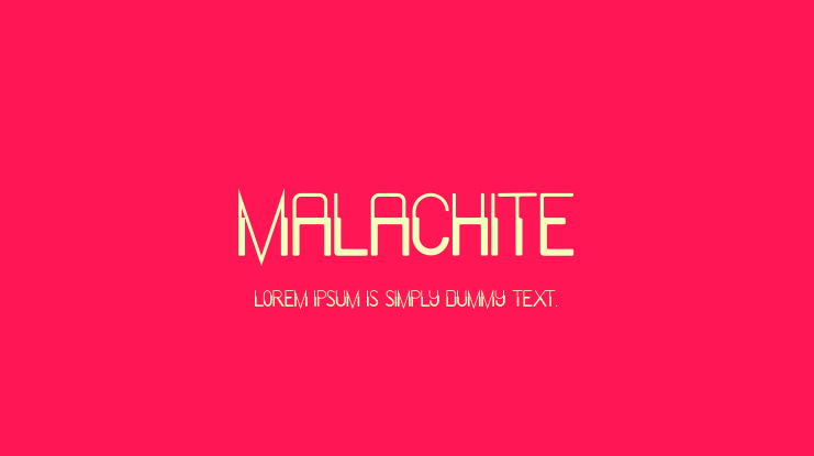 Malachite Font