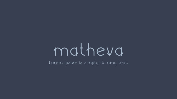 matheva Font