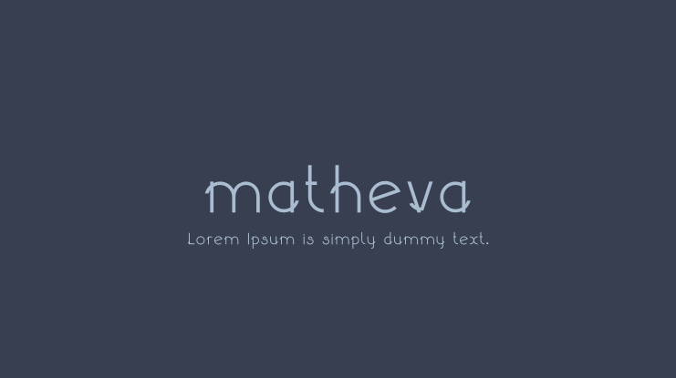 matheva Font