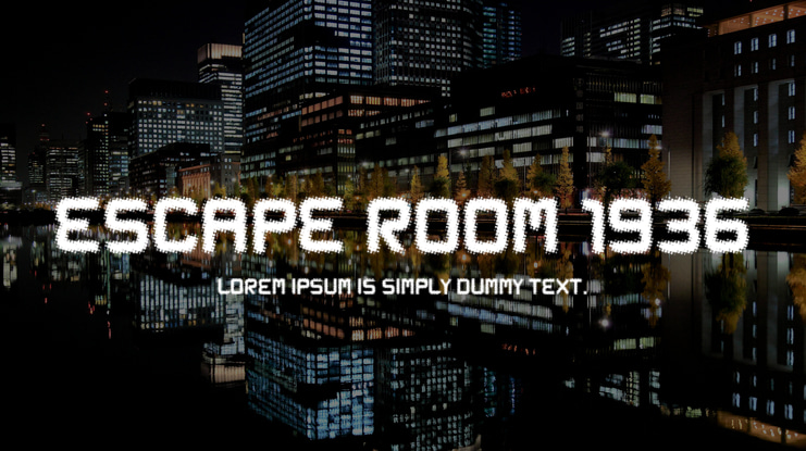Escape Room 1936 Font