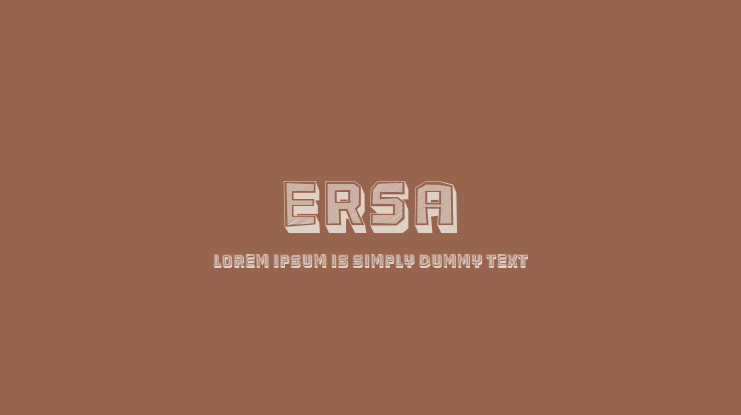 Ersa Font