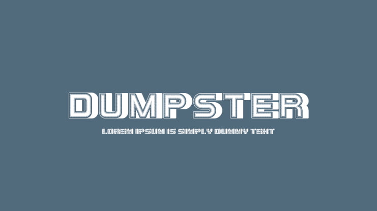 Dumpster Font