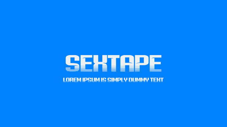 Sextape Font