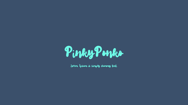 PinkyPonko Font