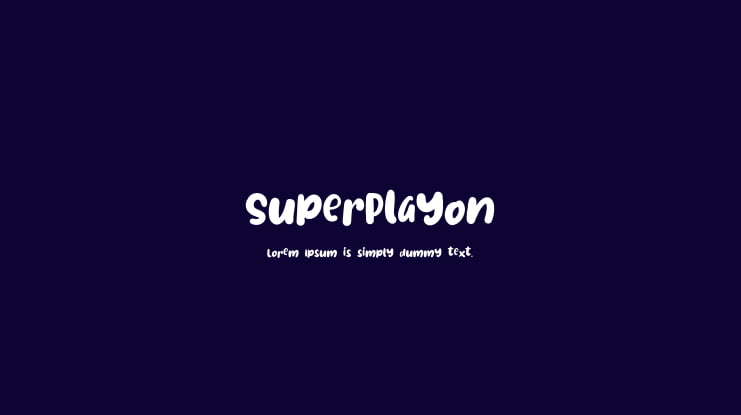 SuperPlayon Font