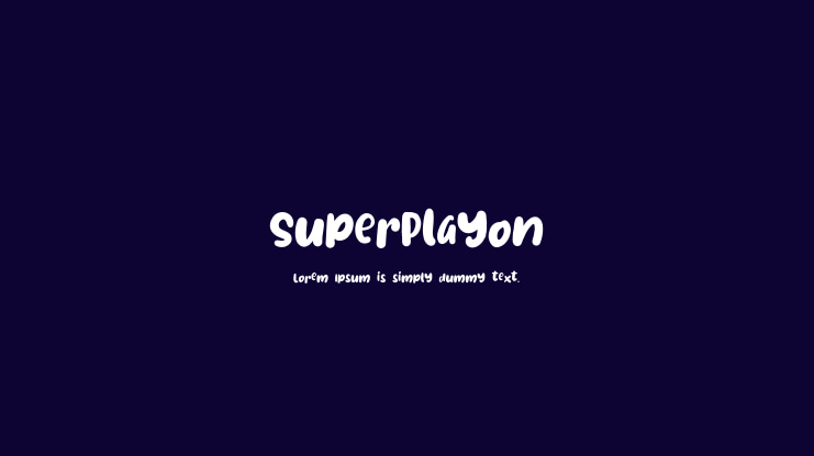 SuperPlayon Font