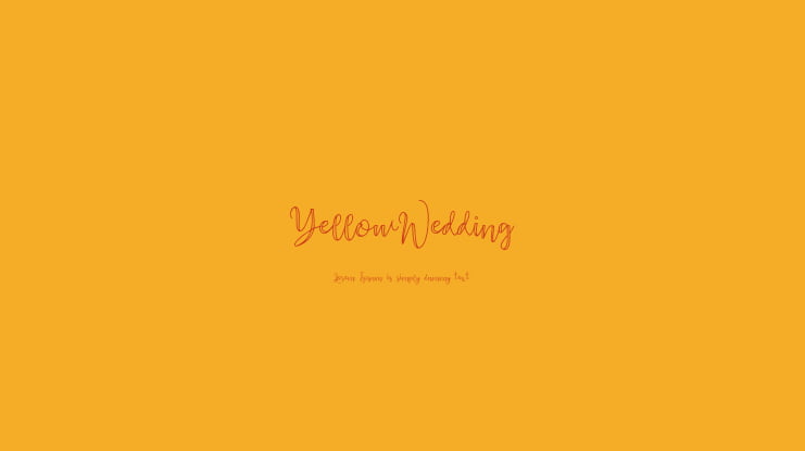 YellowWedding Font