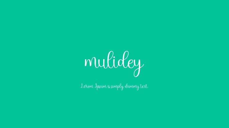 mulidey Font