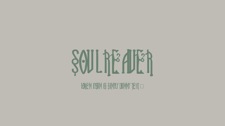 Soul Reaver Font