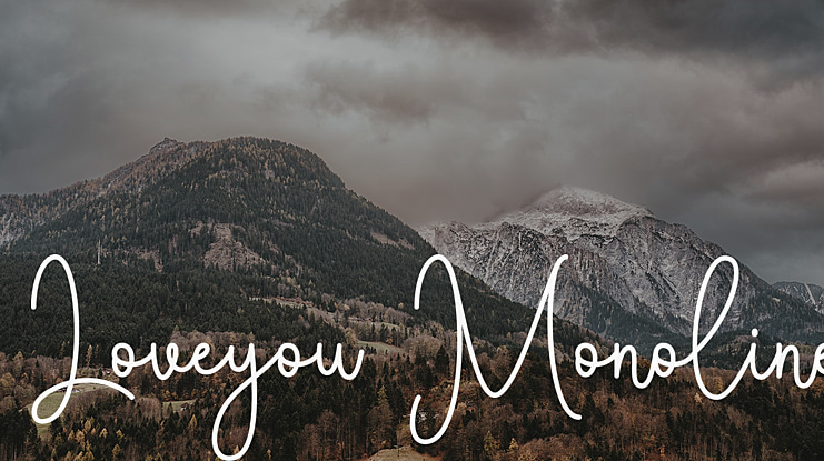 Loveyou Monoline Font