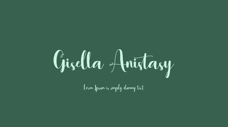 Gisella Anistasy Font