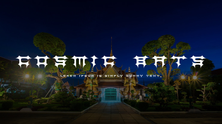 Cosmic Bats Font