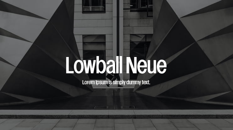 Lowball Neue Font Family