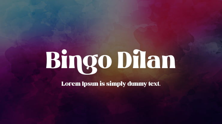 Bingo Dilan Font