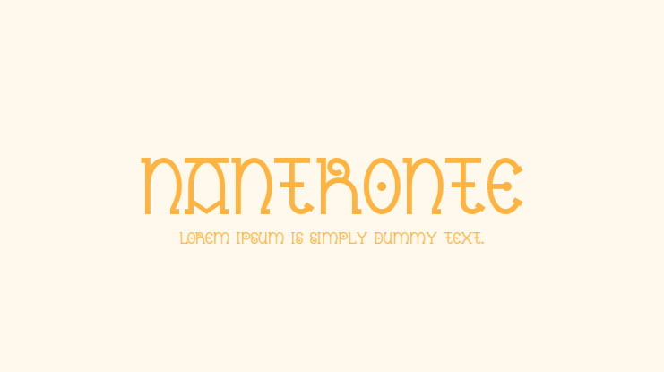 Nantronte Font