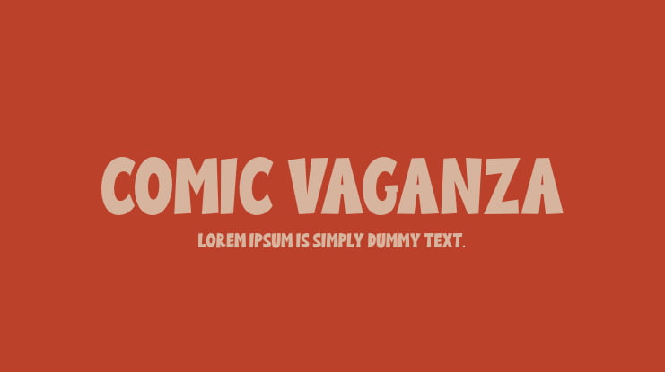 Comic Vaganza Font