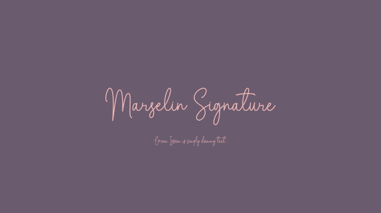 Marselin Signature Font