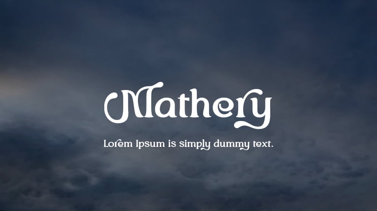 Mathery Font