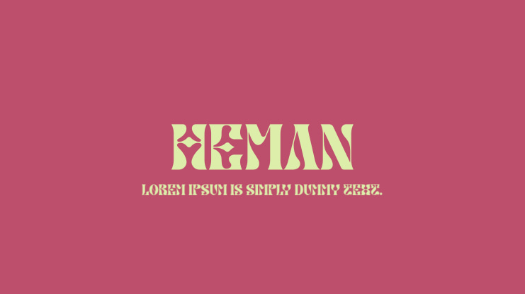 HEMAN Font