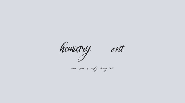 Chemistry Font