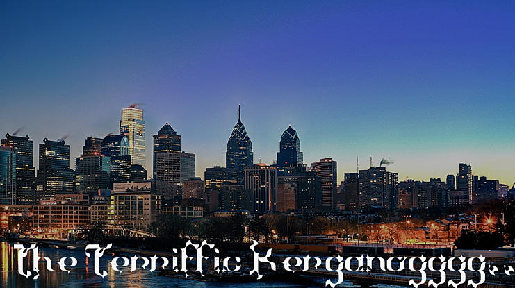 The Terriffic Kerganogggg... Font