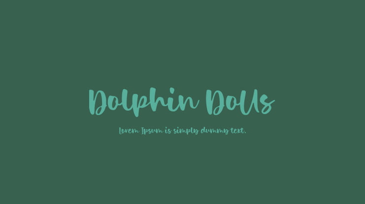 Dolphin Dolls Font