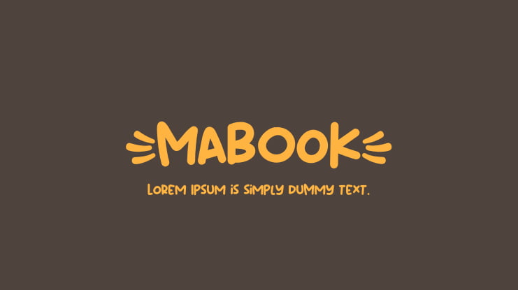 Mabook Font