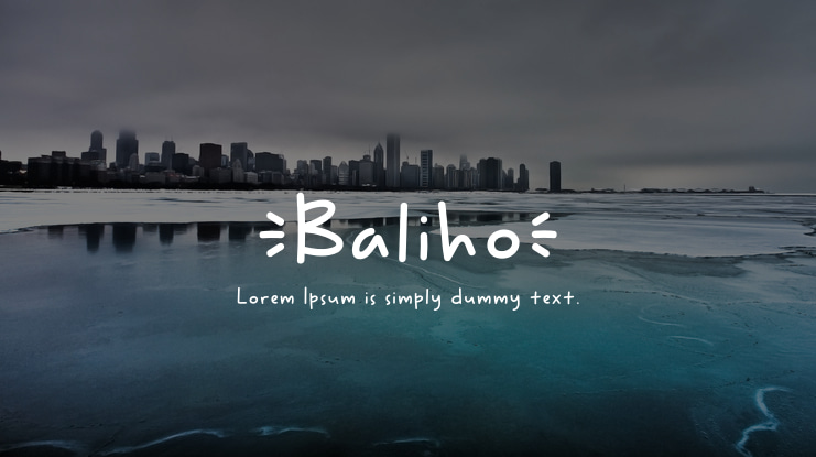 Baliho Font