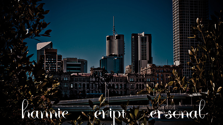 Rhannie Script Personal Use Font