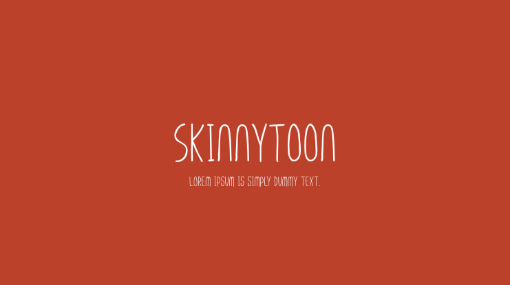Skinnytoon Font