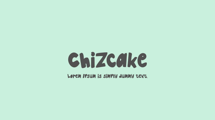 Chizcake Font