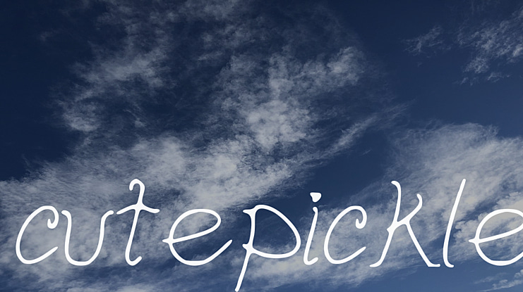 cutepickle Font