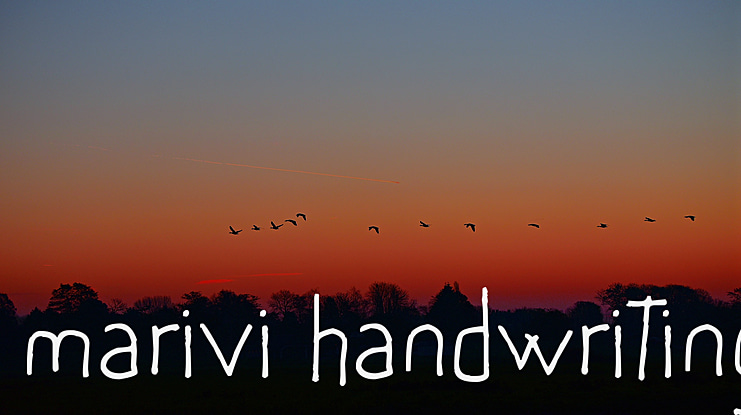 marivi handwriting Font