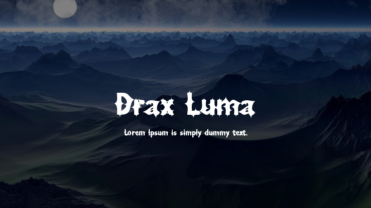 Drax Luma Font