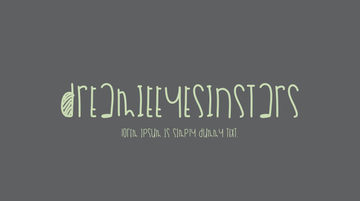 DreamieEyesInStars Font