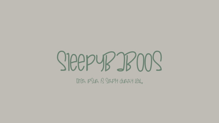 SleepyBaboos Font