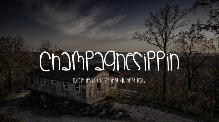 ChampagneSippin Font