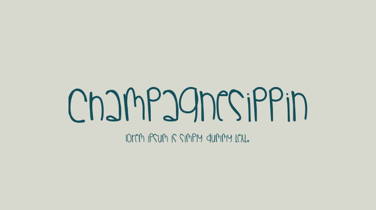 ChampagneSippin Font