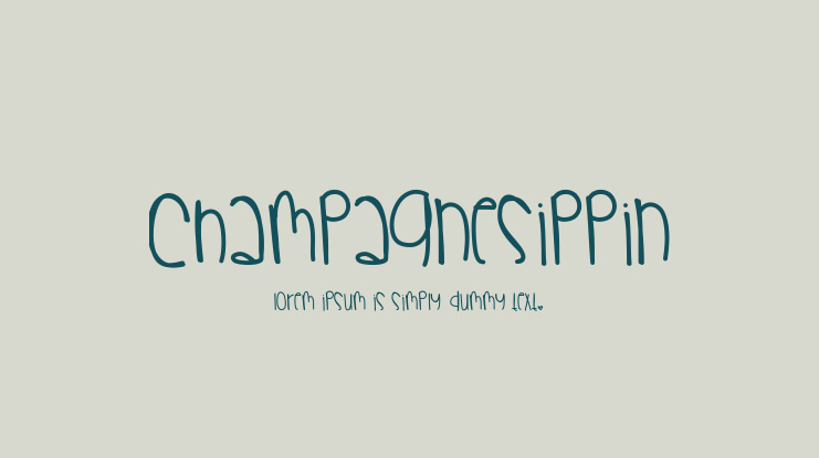 ChampagneSippin Font