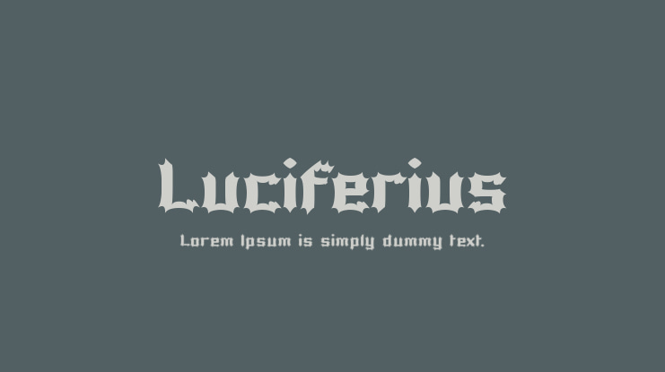 Luciferius Font Family