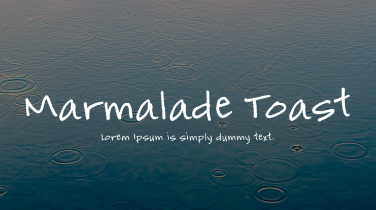 Marmalade Toast Font