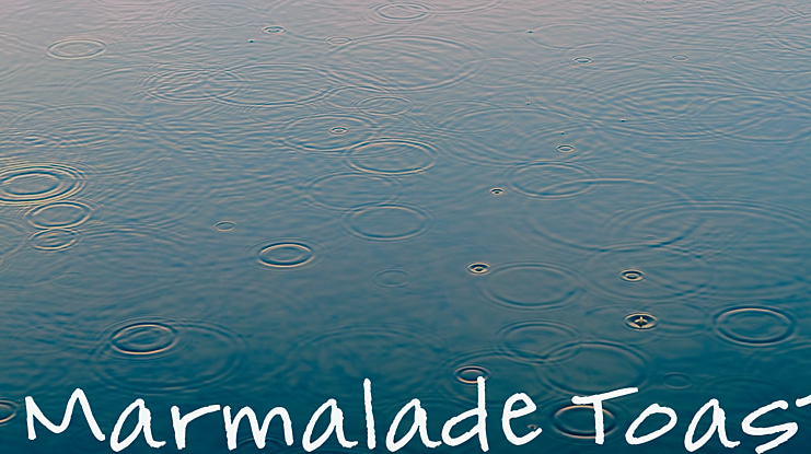 Marmalade Toast Font