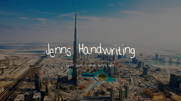 Jenns Handwriting Font