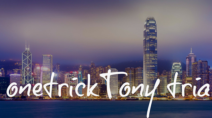 onetrickTony trial Font