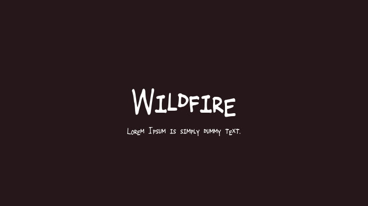 Wildfire Font